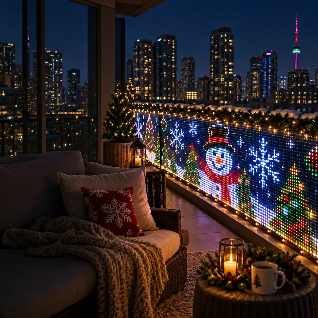 Boneco de neve em LED