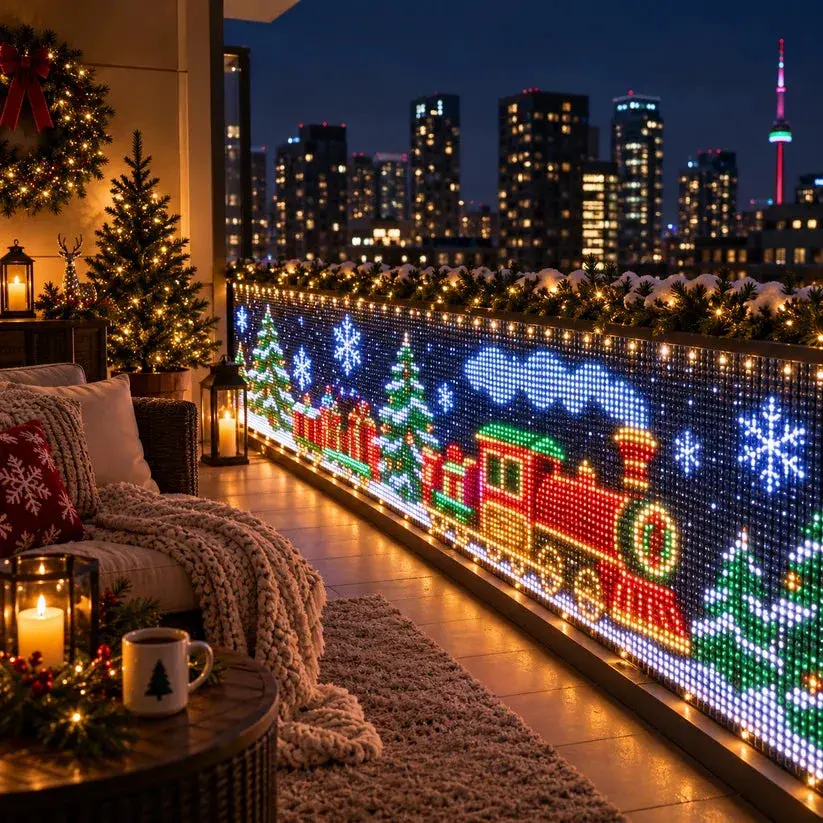 Trenzinho de Natal em LED